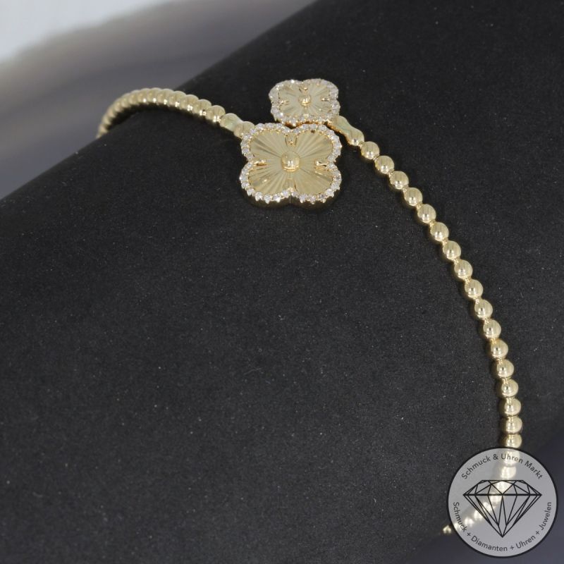 Wert 3180 € Brillant Armreif (0,16 carat) in 585er 14 K Gelbgold - H569