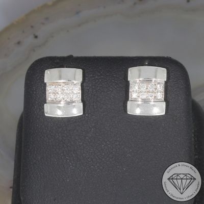 Wert 1090 € Brillant Ohrstecker in 585er 14 K Weißgold - 105594