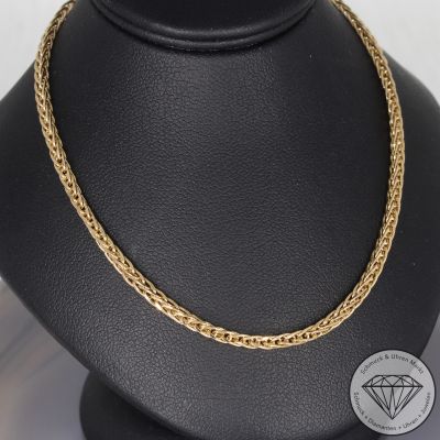 Wert 990 € Zopf Kette in 585er 14 K Gelbgold - 106111