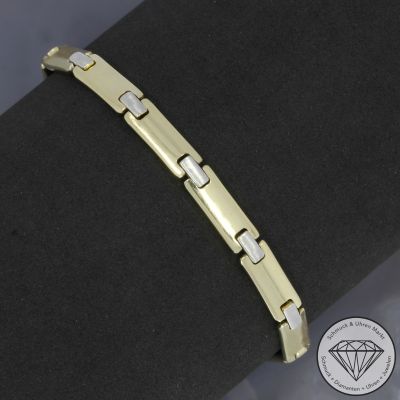 Wert 1990 € Bicolor Armband in 585er 14 K Gold - 106296