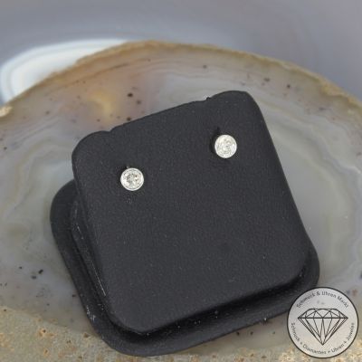 Wert  790 € Solitär Brillant Ohrstecker in 900er Platin - 106415