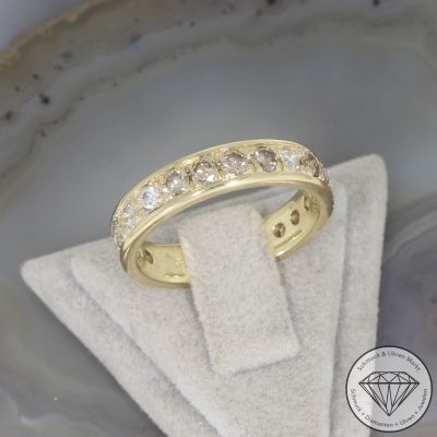 Wert 3050 € Memory Brillant Ring in 585er 14 K Gelbgold - 106428