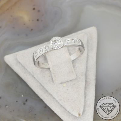 Wert 1490 € Brillant Ring in 585er 14 K Weißgold - 106518
