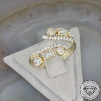 Wert 4690 € Brillant Diamant Ring in 585er 14 K Gelbgold - 107215