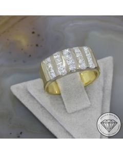 Wert 4950 &euro; Bicolor Diamant Ring in 750er 18 K Gold - 103025 