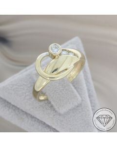 Wert 990 &euro; Brillant Ring in 585er 14 K Gelbgold - 103761