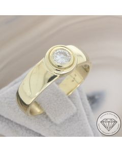 Wert 3990 &euro; Solit&auml;r Brillant Ring in 585er 14 K Gelbgold - 105462