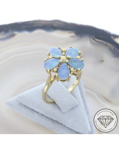 Wert 990 &euro; Opal Ring in 375er 9 K Gelbgold - 105612