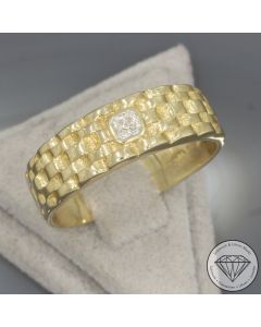 Wert 950 &euro; Solit&auml;r Diamant Ring in 585er 14 K Gelbgold - 106179