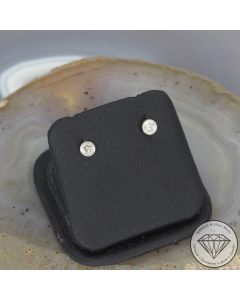 Wert  790 &euro; Solit&auml;r Brillant Ohrstecker in 900er Platin - 106415