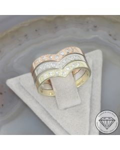 Wert 2350 &euro; Tricolor Brillant Ring in 585er 14 K Gold - 106427