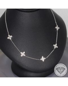 Wert 2690 &euro; Diamant Collier in 585er 14 K Wei&szlig;gold - 106459