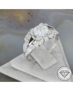 Wert 5890 &euro; Brillant Diamant Saphir Ring in Platin - 106523