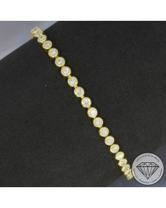 Wert 6650 &euro; Tennis Brillant Armband (ca. 1,92 carat) in 750er 18 K Gelbgold - 106792