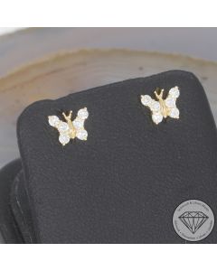 Wert 1150 &euro; Brillant Ohrringe (0,26 carat) in 750er 18 K Gelbgold - 107080