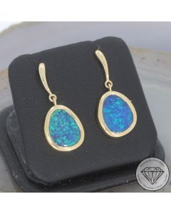 Wert 2280 &euro; Opal Ohrringe in 585er 14 K Gelbgold - 107189