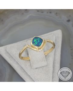 Wert 1190 &euro; Brillant Opal Ring in 585er 14 K Gelbgold - 107204