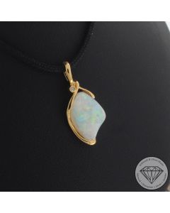 Wert 2250 &euro; Brillant Opal Anh&auml;nger in 750er 18 K Gelbgold - 107206 