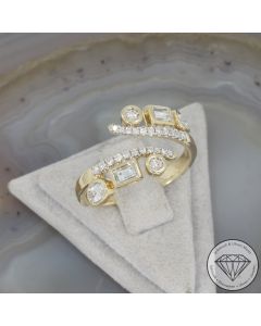 Wert 4690 &euro; Brillant Diamant Ring in 585er 14 K Gelbgold - 107215