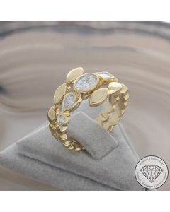 Wert 5150 &euro; Brillant Diamant Ring in 585er 14 K Gelbgold - 107216