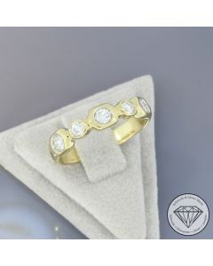 Wert 1579 &euro; Brillant Ring in 585er 14 K Gelbgold - 107225
