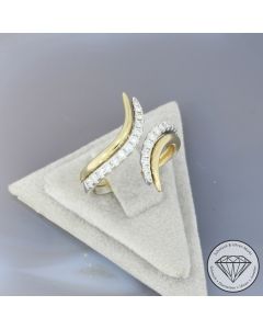 Wert 3290 &euro; Brillant Ring (0,39 carat) in 585er 14 K Gelbgold - 107227