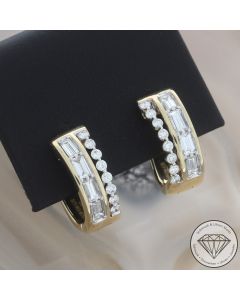 Wert 4250 &euro; Brillant Diamant Creolen in 585er 14 K Gelbgold - 107247 