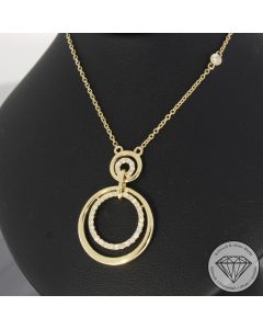 Wert 2790 &euro; Brillant Diamant Collier in 585er 14 K Gelbgold - 107282