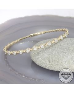 Wert 5650 &euro; Brillant Armreif (0,85 carat) in 585er 14 K Gelbgold - 107290