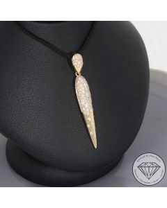 Wert 2790 &euro; Brillant Anh&auml;nger (0,77 carat) in 585er 14 K Gelbgold - 107331