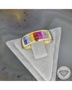 Wert 2650 &euro; Saphir Ring in 585er 14 K Gelbgold - 107337
