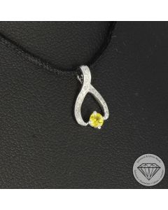 Wert 450 &euro; Brillant Saphir Anh&auml;nger in 585er 14 K Wei&szlig;gold - 107364