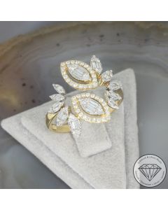 Wert 4650 &euro; Brillant Diamant Ring in 750er 18 K Gelbgold - 107507