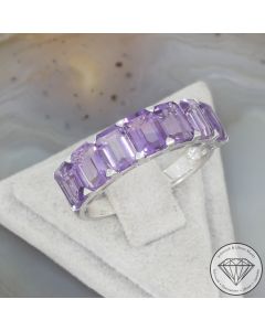 Wert 2290 &euro; Amethyst Ring in 750er 18 K Wei&szlig;gold -107508