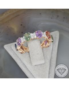 Wert 3490 &euro; Brillant Saphir Ring in 750er 18 K Ros&eacute;gold - 107511