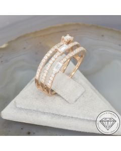 Wert 3890 &euro; Brillant Diamant Ring in 750er 18 K Ros&eacute;gold - 107512