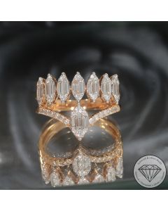 Wert 5090 &euro; Brillant Diamant Ring in 750er 18 K Rosegold - 107530