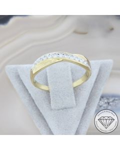 Wert 750 &euro; Brillant Ring in 375er 9 K Gelbgold - 107563