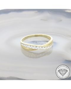 Wert 750 &euro; Brillant Ring in 375er 9 K Gelbgold - 107563