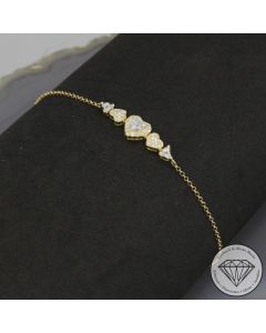 Wert 2590 &euro; Brillant Diamant Armband in 750er 18 K Gelbgold - 107639
