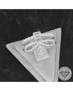 Wert 4590 &euro; Brillant Diamant Ring in 750er 18 K Wei&szlig;gold - 107645