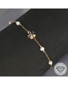 Wert 1790 &euro; Brillant Perlmutt Perl Armband in 750er 18 K Rosegold - 107796