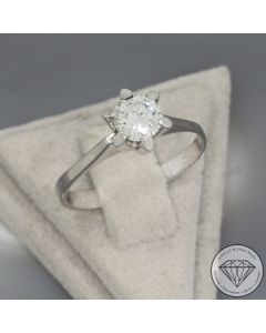 Wert 4690 &euro; Solit&auml;r Brillant Ring in 585er 14 K Wei&szlig;gold - 94482