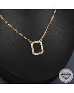SALE ! Wert 1850 &euro; Brillant Collier (0,20 carat) in 585er 14 K Gelbgold - 99130