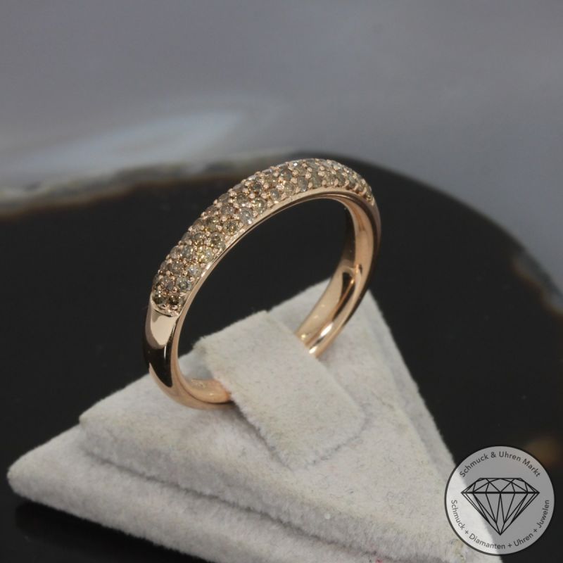 Wert 1850 € Brillant Ring (ca. 0,52 carat) in 585er 14 K Rosegold - 100023