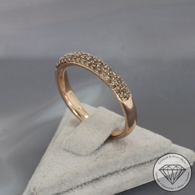 Wert 1850 € Brillant Ring (ca. 0,52 carat) in 585er 14 K Rosegold - 100023