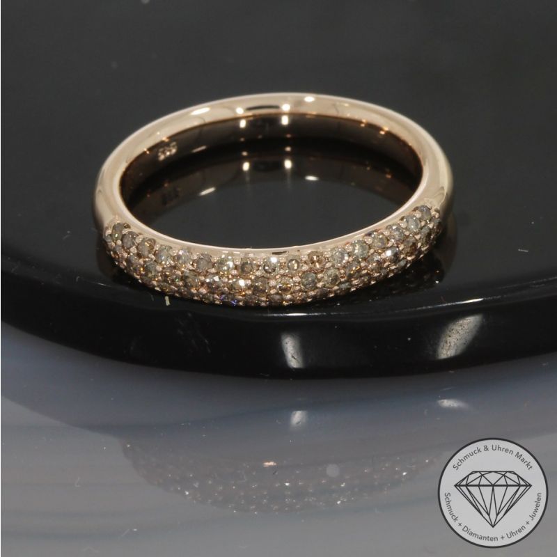 Wert 1850 € Brillant Ring (ca. 0,52 carat) in 585er 14 K Rosegold - 100023