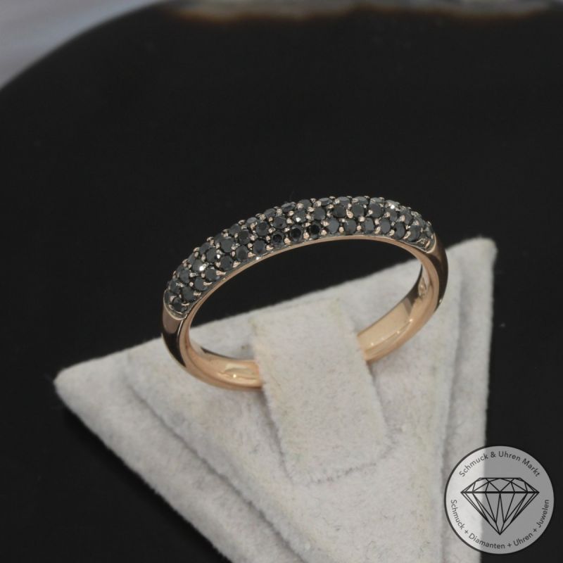 Wert 1850 € Diamant Ring (ca. 0,52 carat) in 585er 14 K Rosegold - 100024