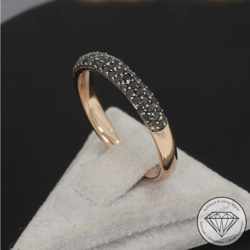 Wert 1850 € Diamant Ring (ca. 0,52 carat) in 585er 14 K Rosegold - 100024