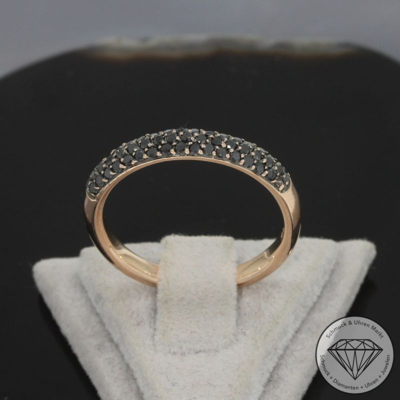 Wert 1850 € Diamant Ring (ca. 0,52 carat) in 585er 14 K Rosegold - 100024